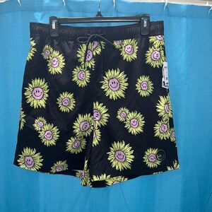 Neff Board Shorts black green purple